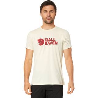 Fjällräven Fjällräven Logo T-shirt Herrer størrelse S farve beige/hvid
