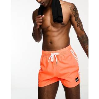 3-Stripes CLX badeshorts - App Solar Red / White