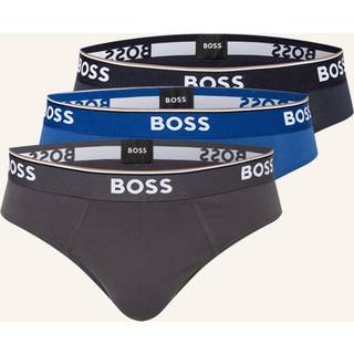 BOSS 3-pak Power Brief - Grey/Blue - XX-Large * Kampagne *