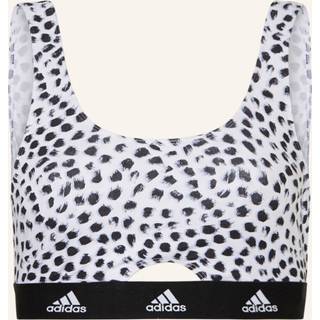 Adidas Scoop Bralette - White/Black - Large
