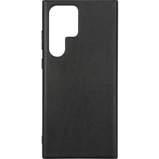 Samsung Galaxy S23 Ultra Buffalo Ægte Læder Bagside Cover - Sort