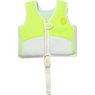 SUNNYLiFE Svømmevest, Shark Tribe Blue Neon Citrus, 2-3 år