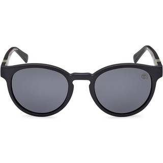 Timberland Mand TB9323 02D Solbriller Injiceret Sort Røg Rund Polariseret