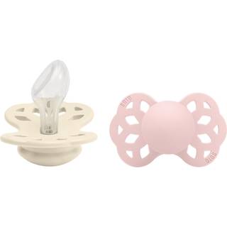 BIBS Infinity Sut 2-pak Str. 2 Anatomical, Ivory/Blossom