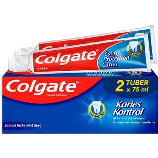 Colgate Karies Kontrol Tandpasta - 2x75 ml