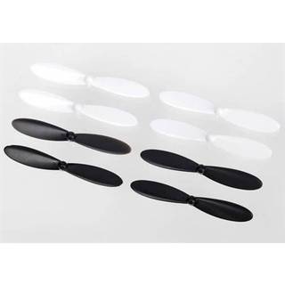 Traxxas 6225 Rotor Blade Set, white (4), black (4)
