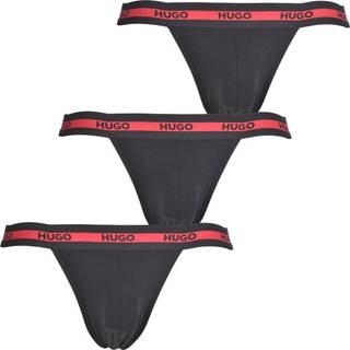 HUGO Herren Jockstraps schwarz Baumwolle & Mix unifarben