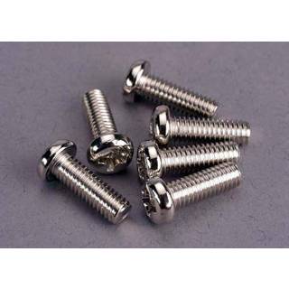 Traxxas 2568 Screws, 4x12mm roundhead machine (6)
