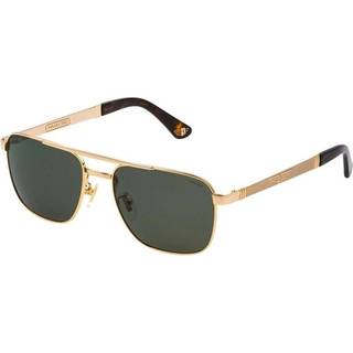 Police Mand SPL890E ORIGINS 3 349P Solbriller Metal Guld Grøn Firkantet Polariseret
