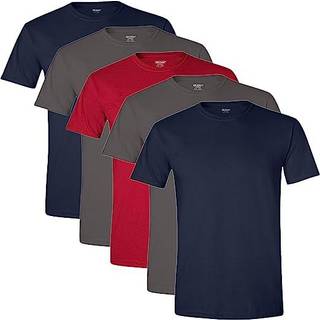 Gildan m?nds bes?tning T-shirts Multipack-stil G1100 Navy/Charcoal/Cardinal Red (5-Pack) Medium