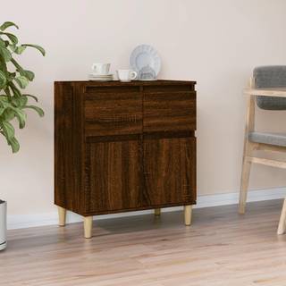 skænk 60x35x70 cm konstrueret træ brun egetræsfarve