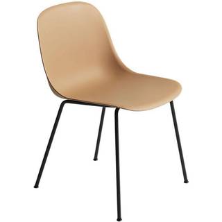 Muuto Fiber Spisebordsstol med Tube Base Ochre/Sort