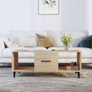 sofabord 102x50x40 cm konstrueret træ sonoma-eg