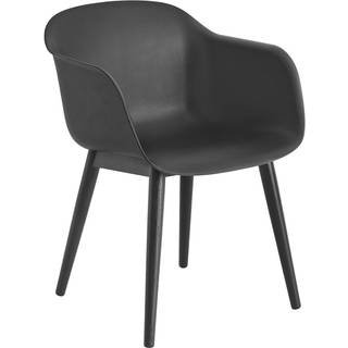 Muuto Fiber Wood Karmstol - Stole Eg Sort - 167192