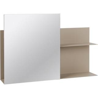 Broste Copenhaen Væghylde med spejl, Svante Iron Beige