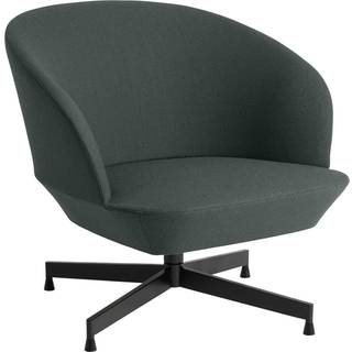 Muuto Oslo Lounge Chair Swivel Base Twill Weave 990/black