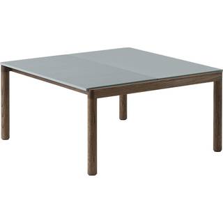 Muuto Couple Coffee Table Plain 80 X 84 - Taupe/Mørk Olieret Eg Light Blue/Dark Oiled Oak