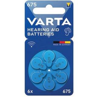 Varta 675 høreapparatsbatterier, 6 stk ➞ På lager - klar til levering og afhentning