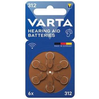 Varta 312 høreapparatsbatterier 7042216 (6-pk) - På lager i butik