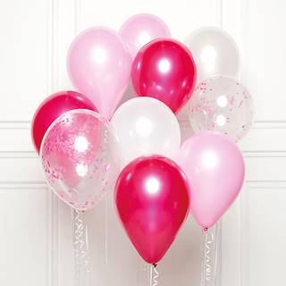 Pink ballon buket