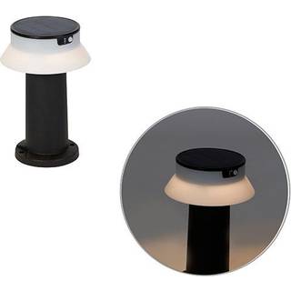 Stående udendørslampe sort inkl. LED og lysdæmper IP55 solar - Felice