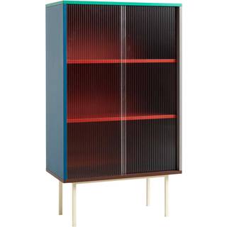 HAY Colour Cabinet Skab Med Glasdøre Høj Multifarvet