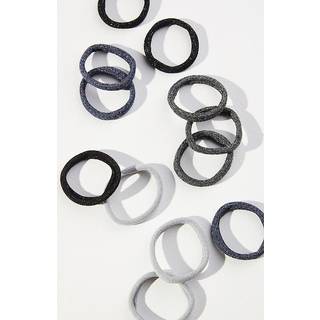 KITSCH - HÅRELASTIK M. GLIMMER - DARK COLORS - 12 STK - SCRUNCHIES - KITSCH - StudioBuus