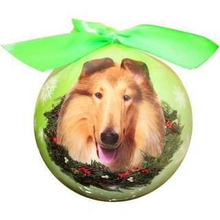 Collie julepynt knust bevisbold