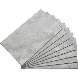 Palisade 25,6 tommer. X 14,8 tommer. Sammenl?sning vinyl vandt?t v?g/backsplash fliser til k?kken eller badev?relse i Silver Lake (8 Pack)
