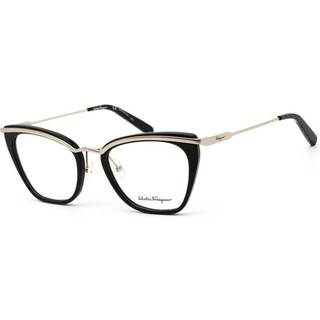 Salvatore Ferragamo SF 2205 978 53 Briller Kvinder Black - Shiny Black - 53mm