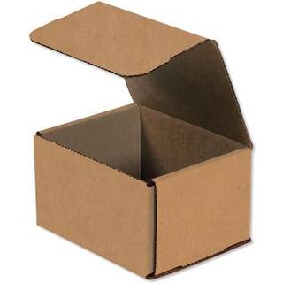 Aviditi Brown Kraft Corrugered Cardboard Posting Boxes 5 """" X 4 """" X 3 """" Pakke med 50 knus-proof til forsendelse af mailing og opbevaring