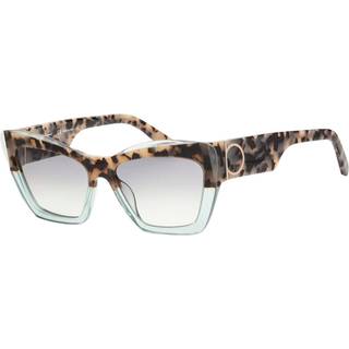 Ferragamo Kvinde SF994S 438 Solbriller Plast Havana/Lyseblå Lyseblå Firkantet Skygge