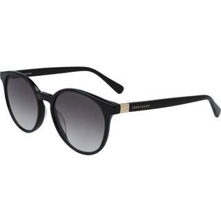 Longchamp LO658S 001 51 Solbriller Kvinder Black - Shiny Black - 51mm