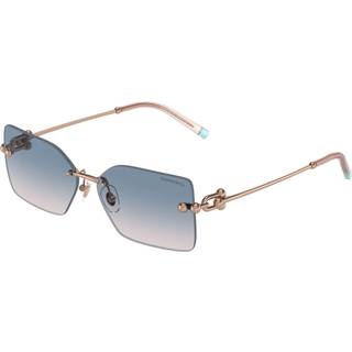 Tiffany Kvinde TF3088 610516 Solbriller Metal Rød Brun Firkantet Normal Skygge