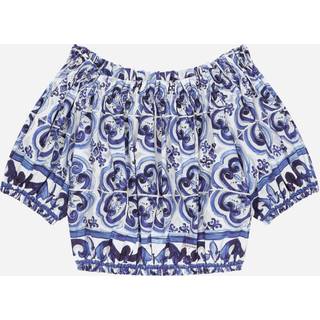 Dolce&Gabbana Kids Printed cotton top - blue - Y 6