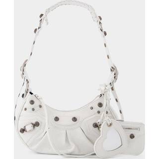 Balenciaga Le Cagole XS leather shoulder bag - white - One Size