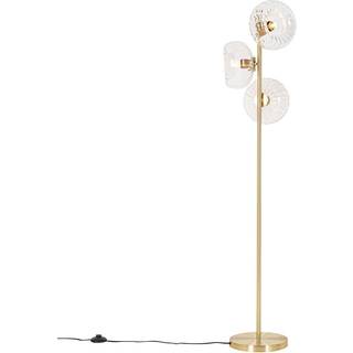 Art Deco gulvlampe guld med glas 3-lys - Ayesha