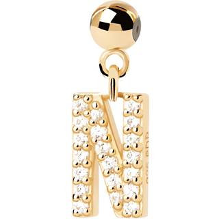 PDPAOLA Letter N Vedhæng 18 kt. Forgyldt Sølv CH01-063-U - Dame - 925 Sterling Silver
