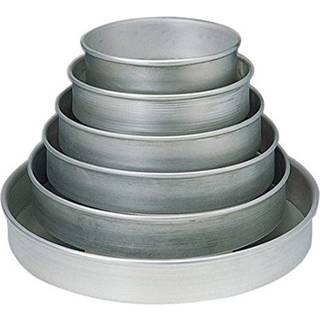 American Metalcraft HA80182 Straight -sidet pan 14 gauge tykkelse 18 """" dia. 2 """" H aluminium