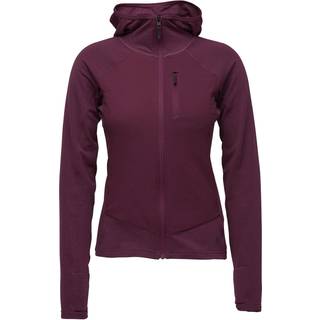 Black Diamond Coefficient LT Hybrid Hoody - Fleecetrøje til Dame, Rød, Str. L, Isoleret