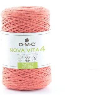 DMC Nova Vita 4 Garn Unicolor 15 Salmon Indhold: 80% recycled bomuld, 20% polyester Vægt: 250 gram = 200 meter Anbefalede strikkepind 5mm Anbefalede hæklenål 4mm Strikkefasthed: 10 x 10 cm = 14m x 23 p Finvask30ºC / Tørres fladt.