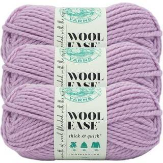 Lion Brand Yarn Wool-ease tyk og hurtig garn blød og voluminøs garn til strikning af hækling og håndværk 3 pakke fe