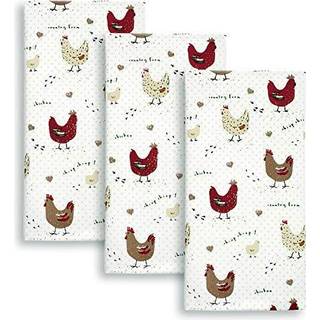 Cackleberry Home Farmhouse Chicken Kitchen HowleS 100% bomuldssæt på 3