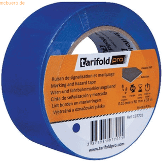 Tarifold markeringstape 50mm x 33 meter blå