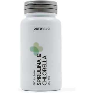 Pureviva Spirulina & Chlorella 250 mg (360 tabl)