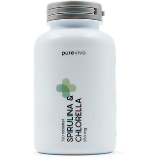 Pureviva Spirulina & Chlorella 250 mg (720 tabl)