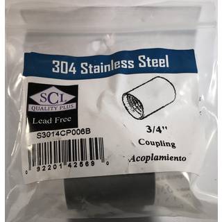 Kvindelig kobling 3/4 """" SS (pakke p? 1)