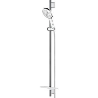 GROHE RSH SmAct brusestg.sæt 3 sprays, Br.st. 900 mm, m. vægholdere, Silverflex br.slang