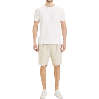 KnowledgeCotton Apparel Loose Linen Shorts Burnt Olive