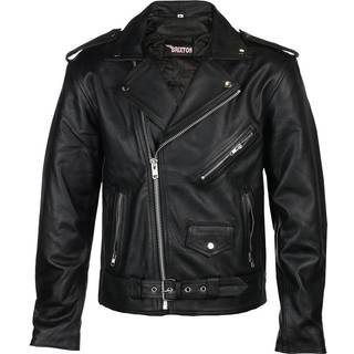 jakke læder "læder jakke" 4XL